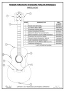 Fender PM 2 Standard Parlor Natural Fender PM-2 Standard Parlor Service Manual